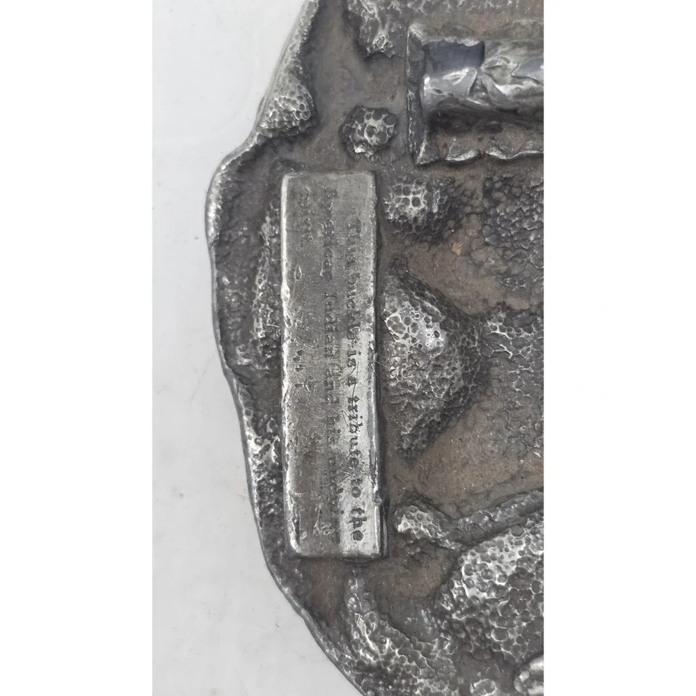 Siskiyou American Indian Belt Buckle 1984 R-29 - Tribute Indian Spirit As Is